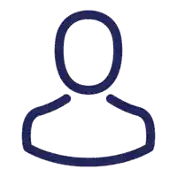 Ein blauer Placeholder Avatar